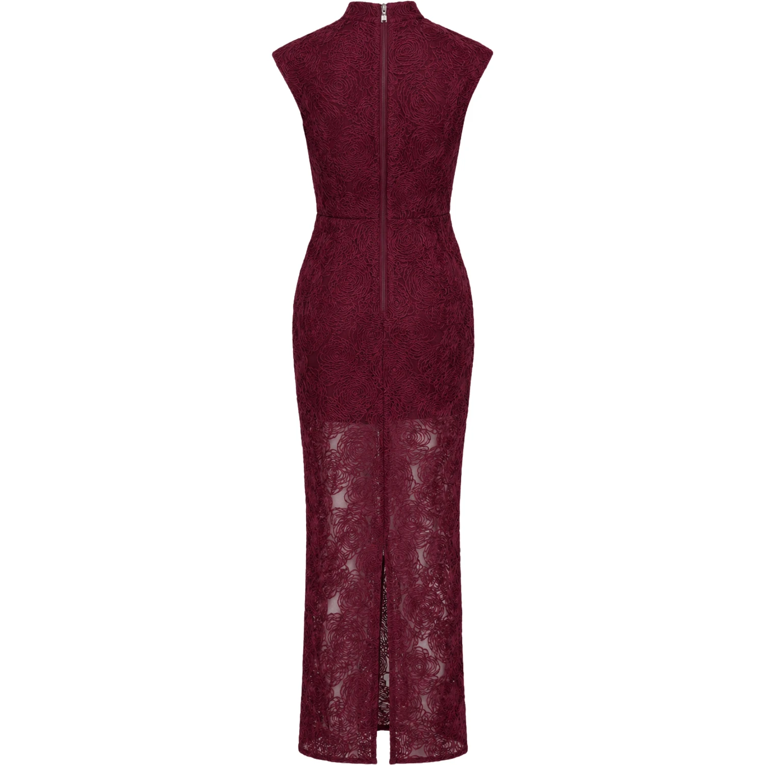 FLOWER MESH MAXI DRESS