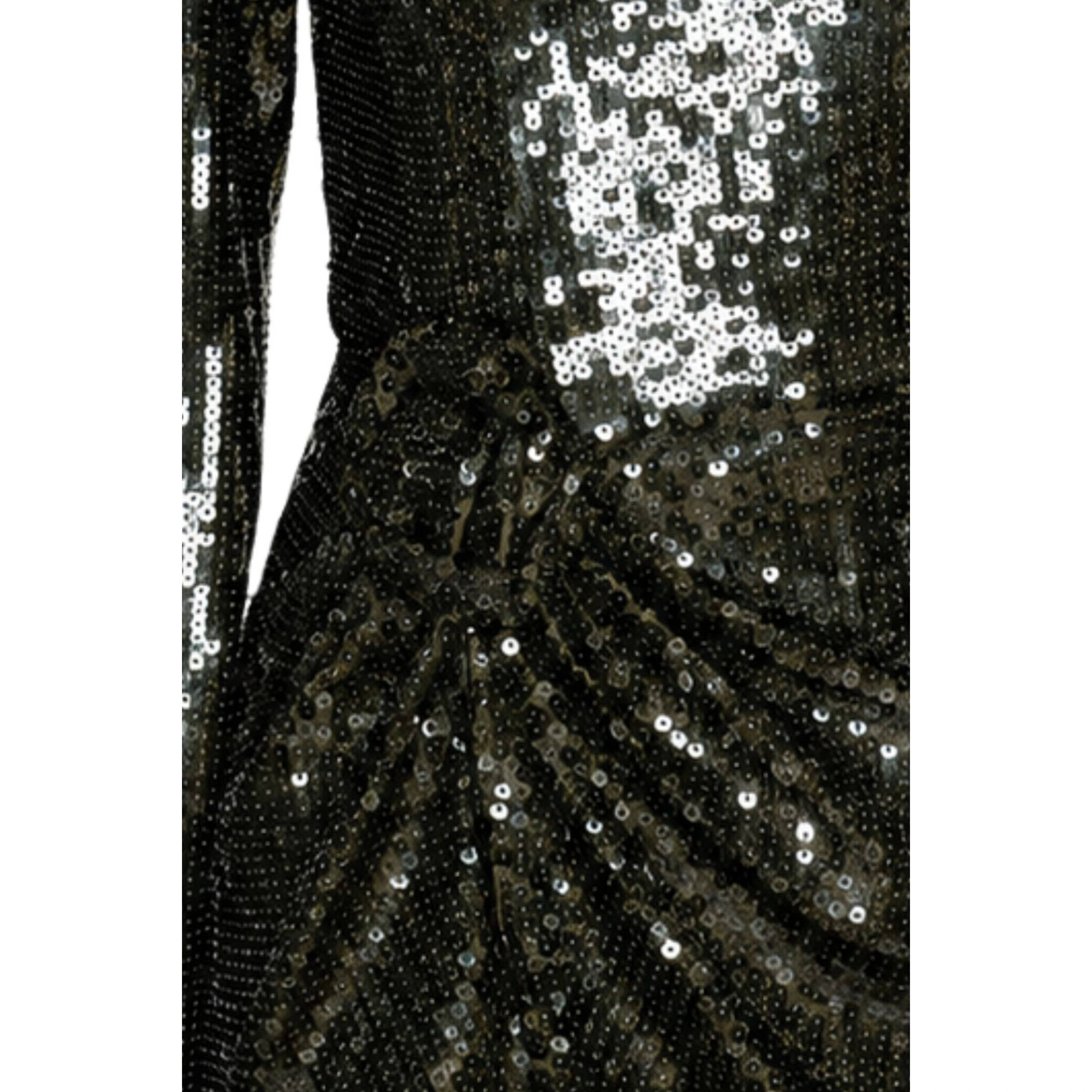 SEQUINS LS MINI DRESS