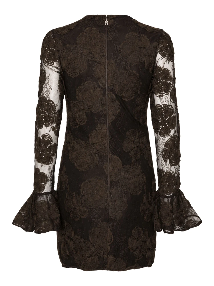 3D FLOWER LS MINI DRESS alternative