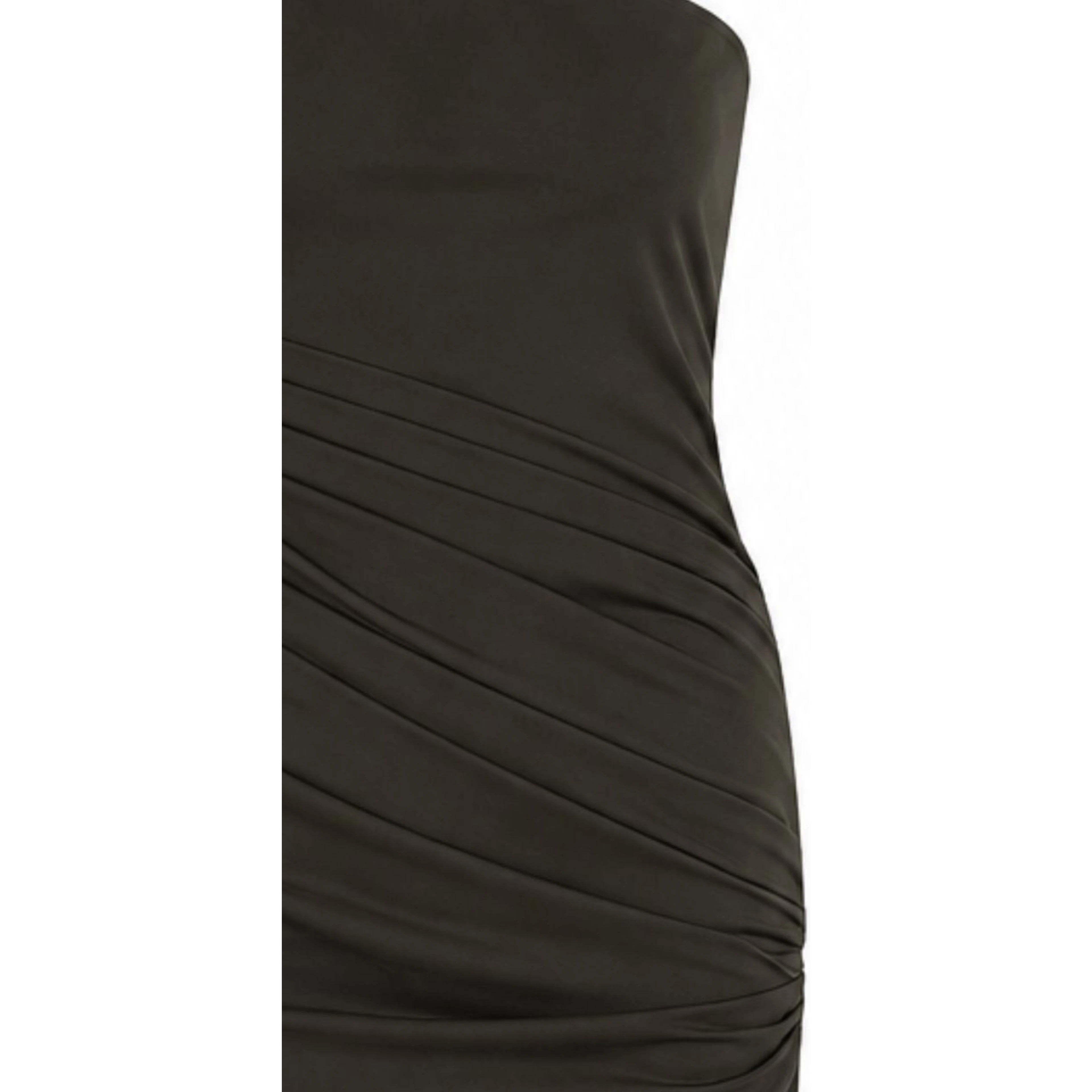 DRAPED ONE SHOULDER DRESS