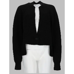 ribbed mini knit cardigan