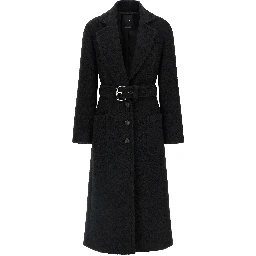 Black Polyester Coat