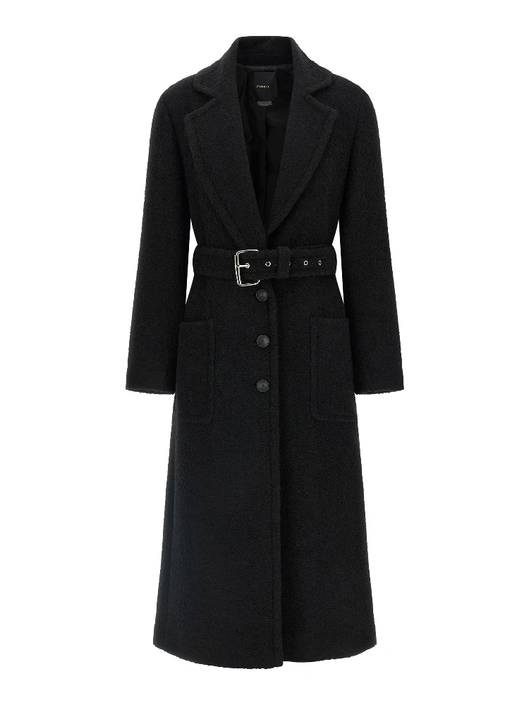 Black Polyester Coat