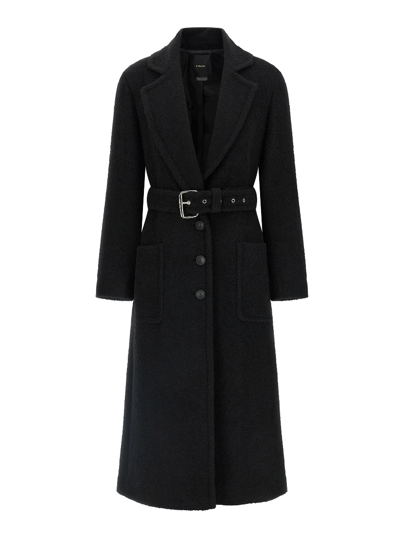 Black Polyester Coat