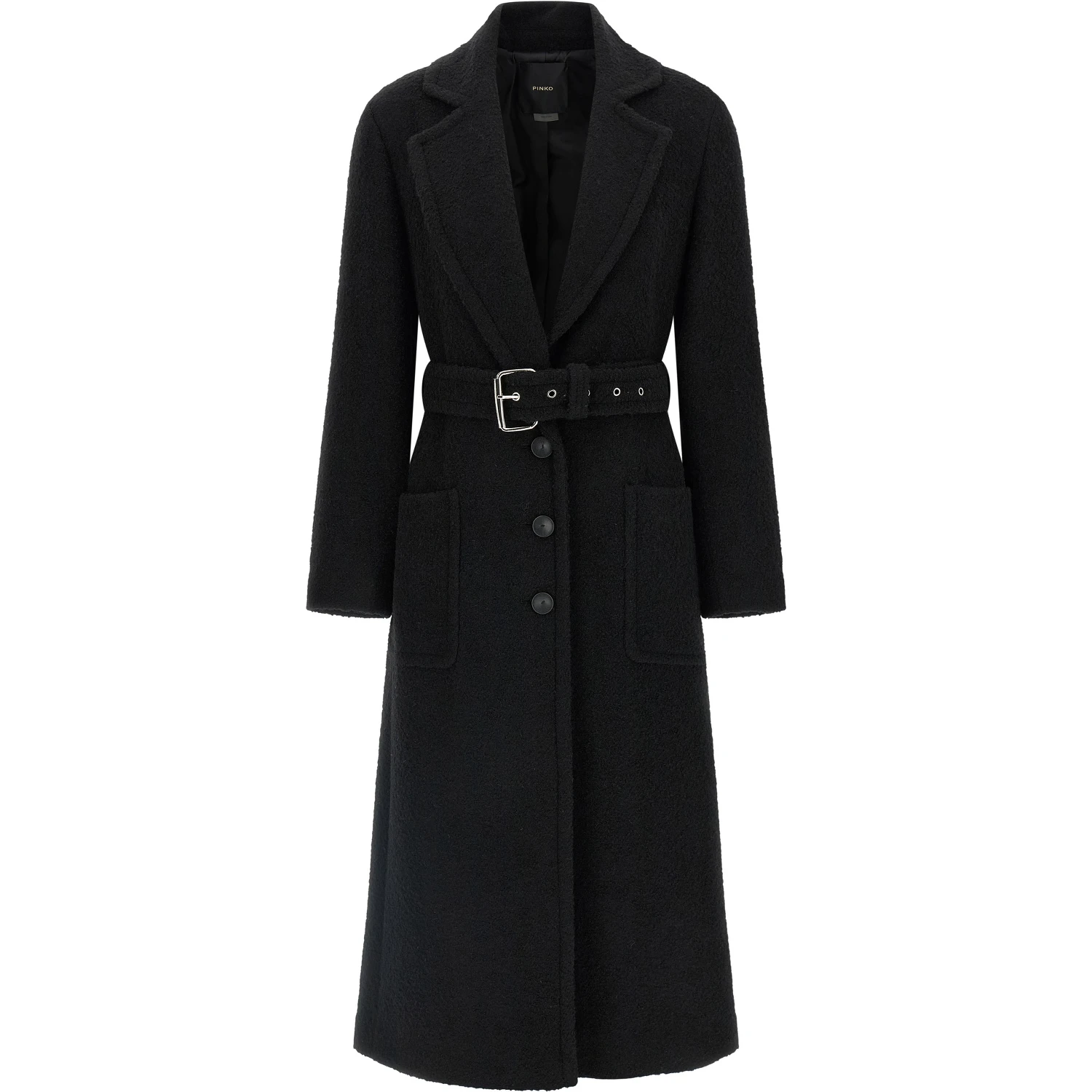 Black Polyester Coat