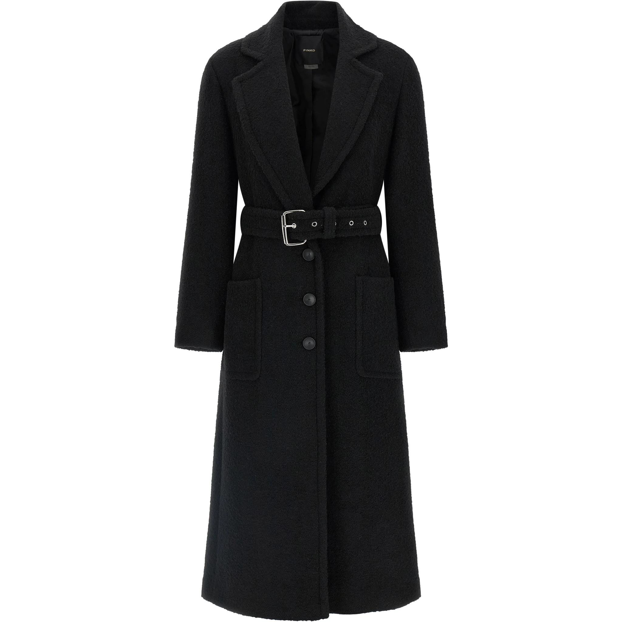 Black Polyester Coat