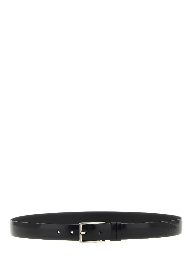 Black Leather Regular Belt