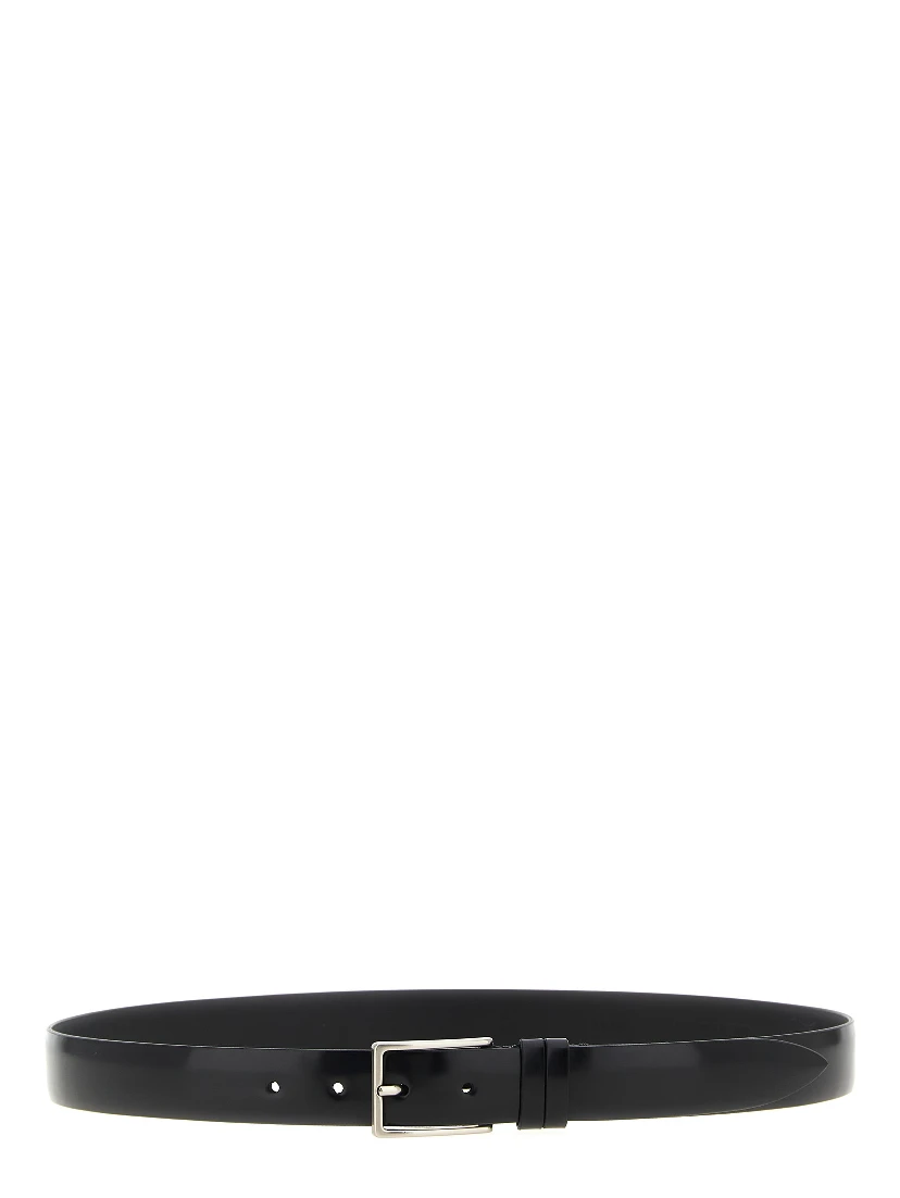 Black Leather Regular Belt