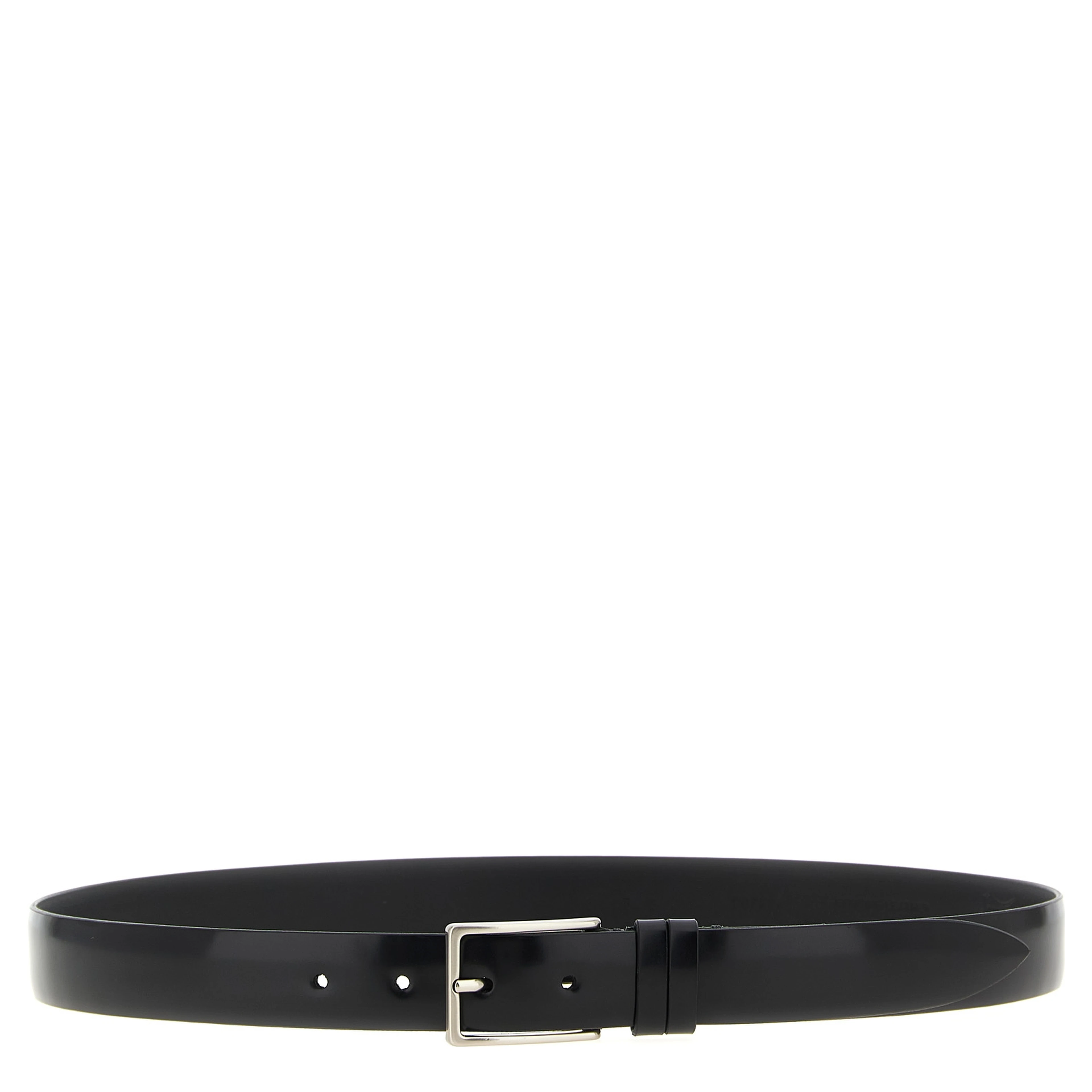 Black Leather Regular Belt