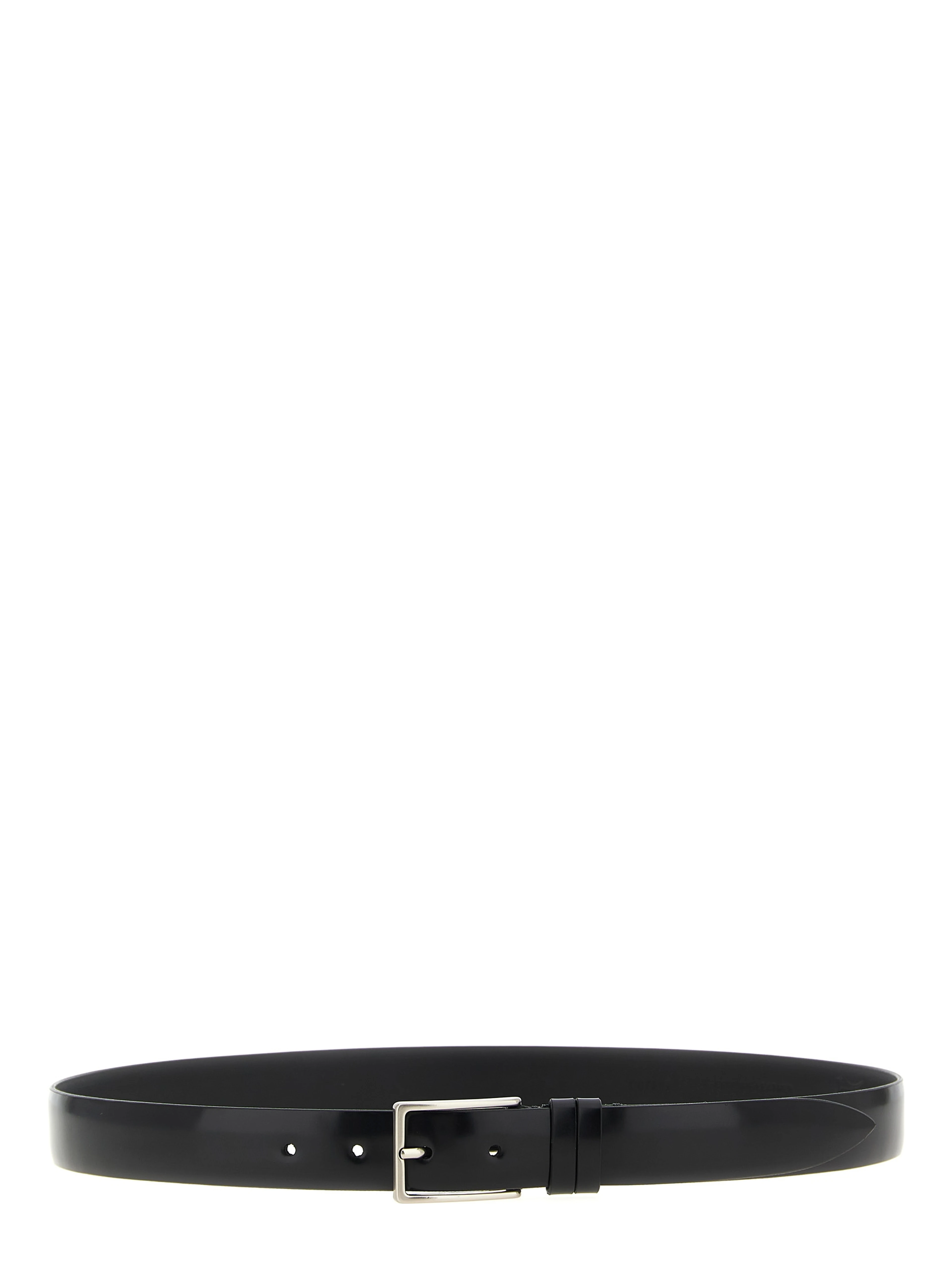 Black Leather Regular Belt