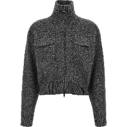 Gray Cashmere Cardigan