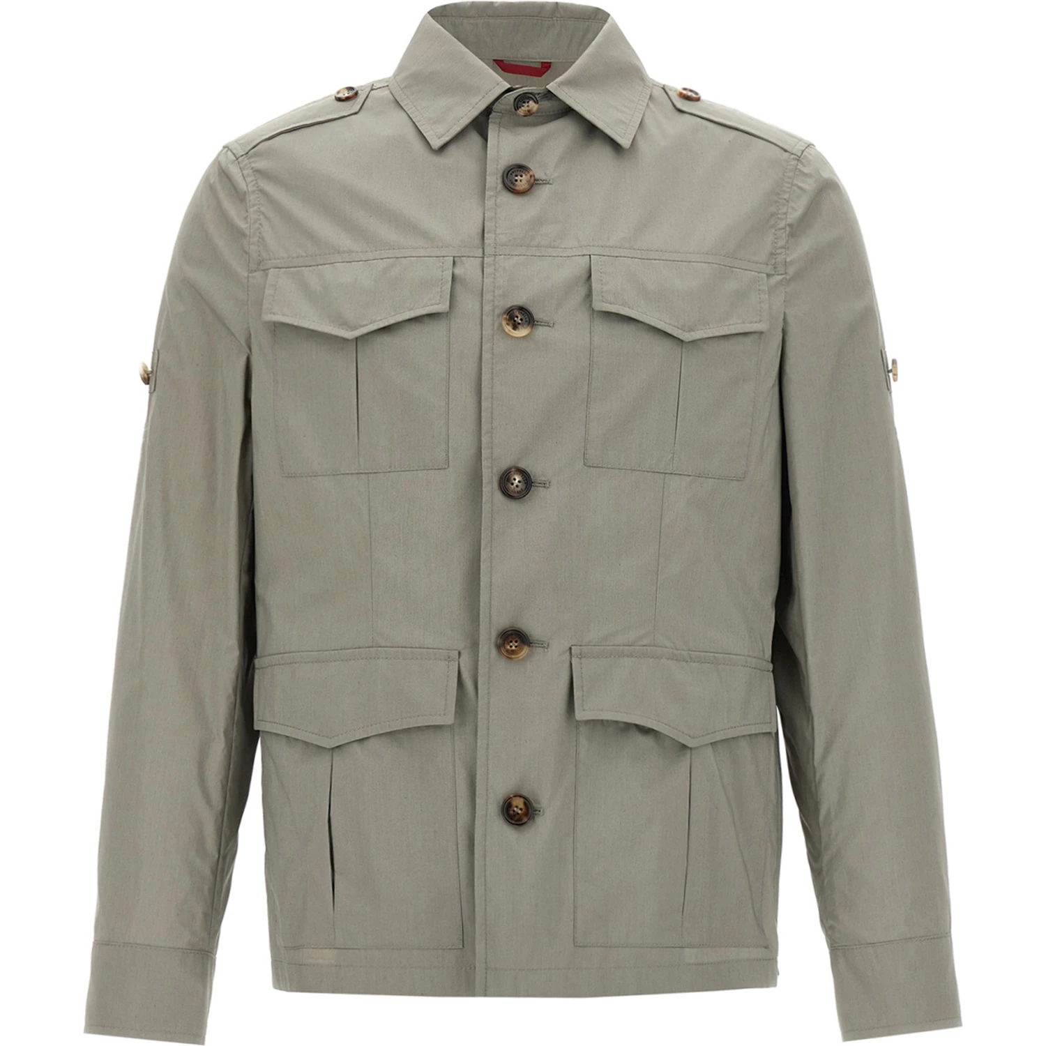 Bicolor Cotton Shell Jacket