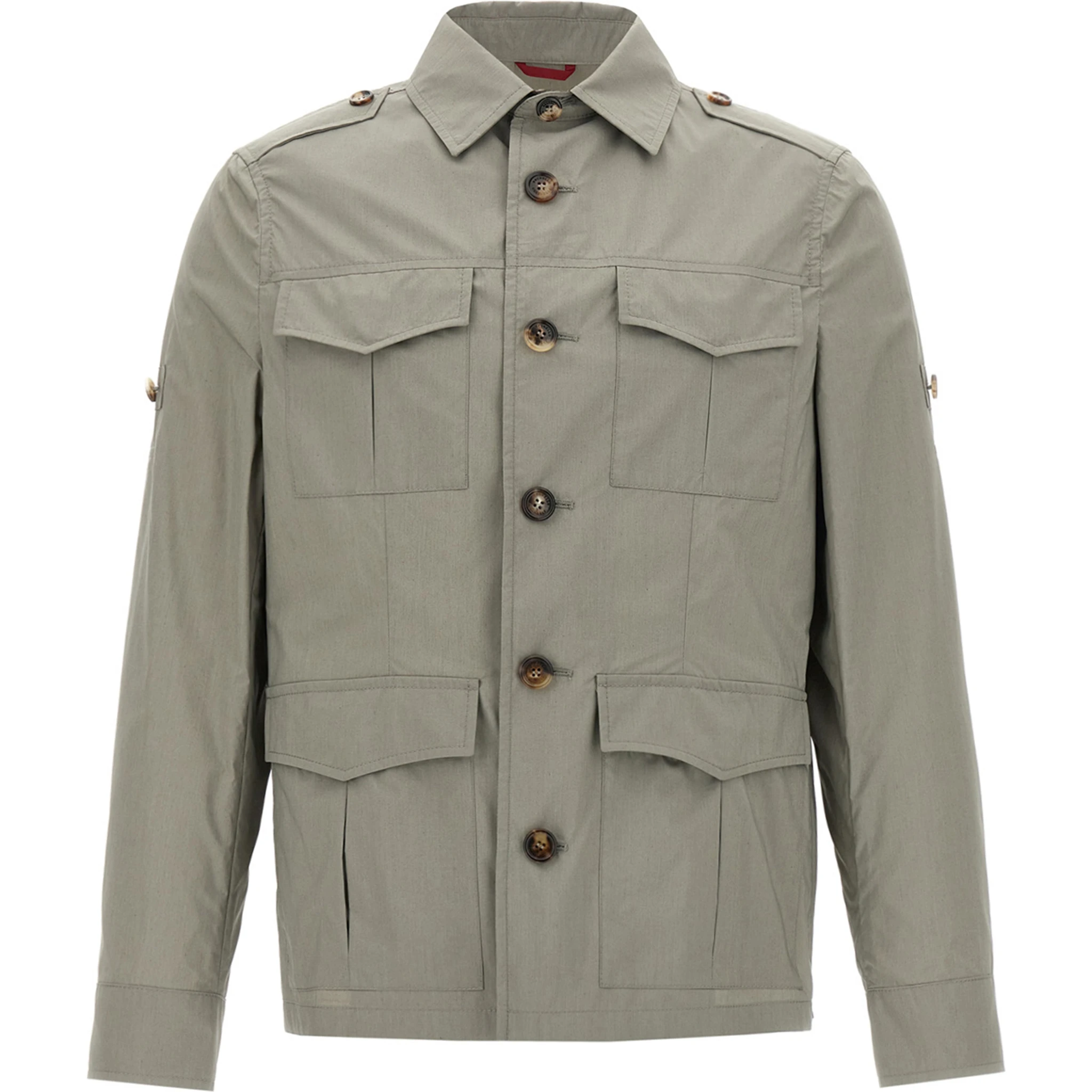 Bicolor Cotton Shell Jacket