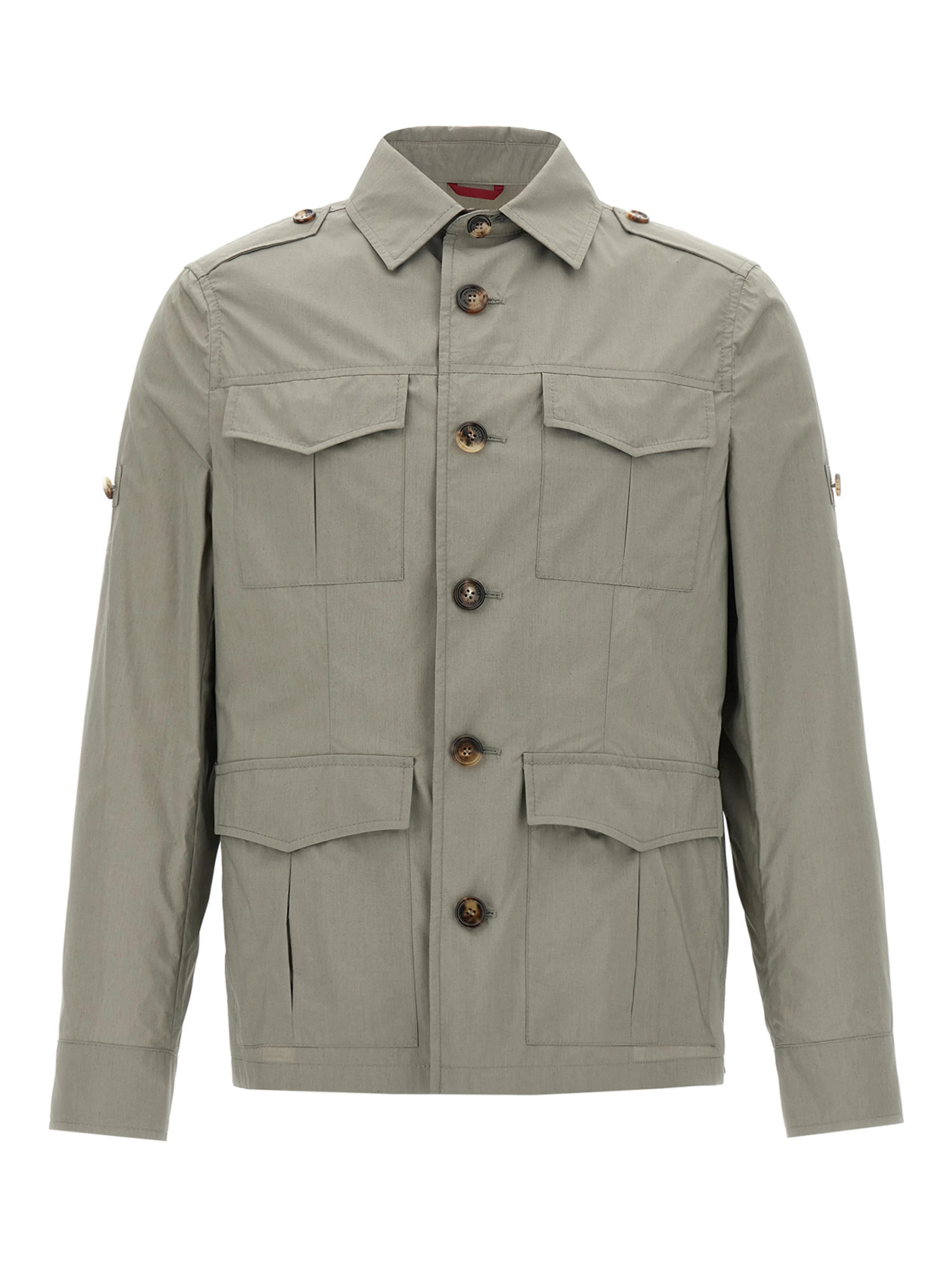 Bicolor Cotton Shell Jacket