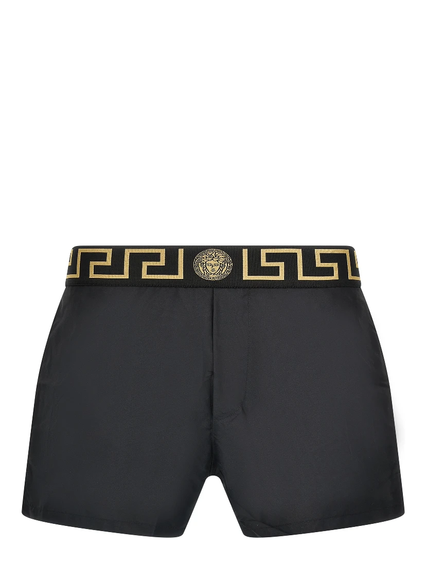 Multicolor Polyester Swim Shorts
