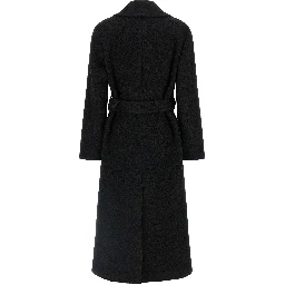 Black Polyester Coat