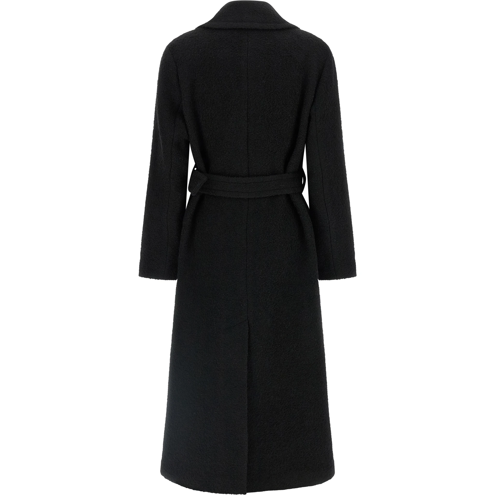 Black Polyester Coat