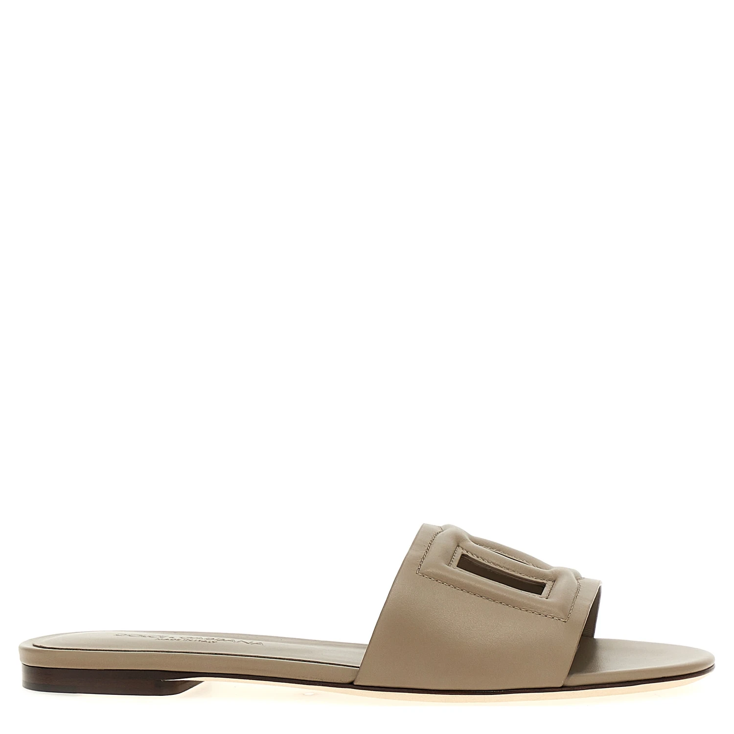 Gray Calfskin Slides