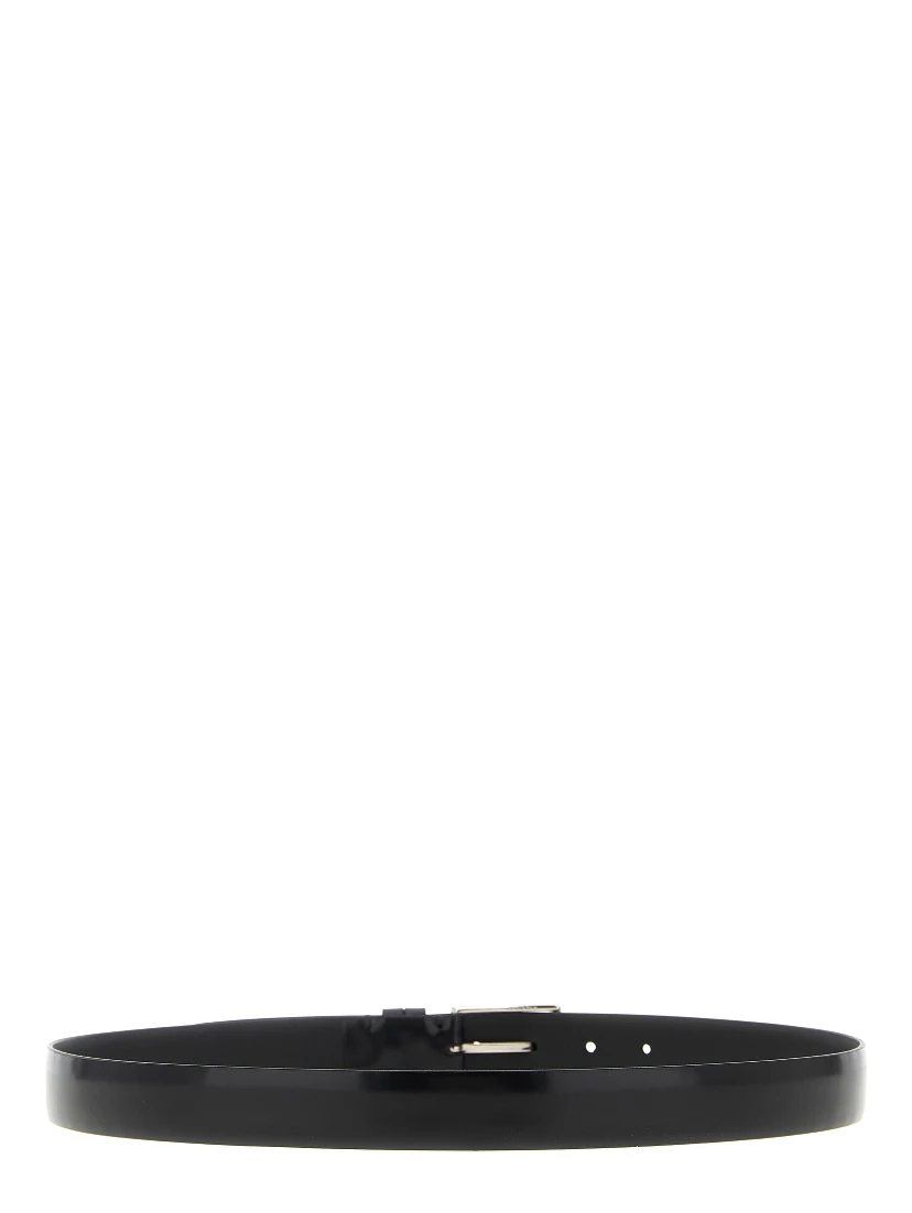 Black Leather Regular Belt
