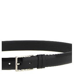 Black Leather Regular Belt