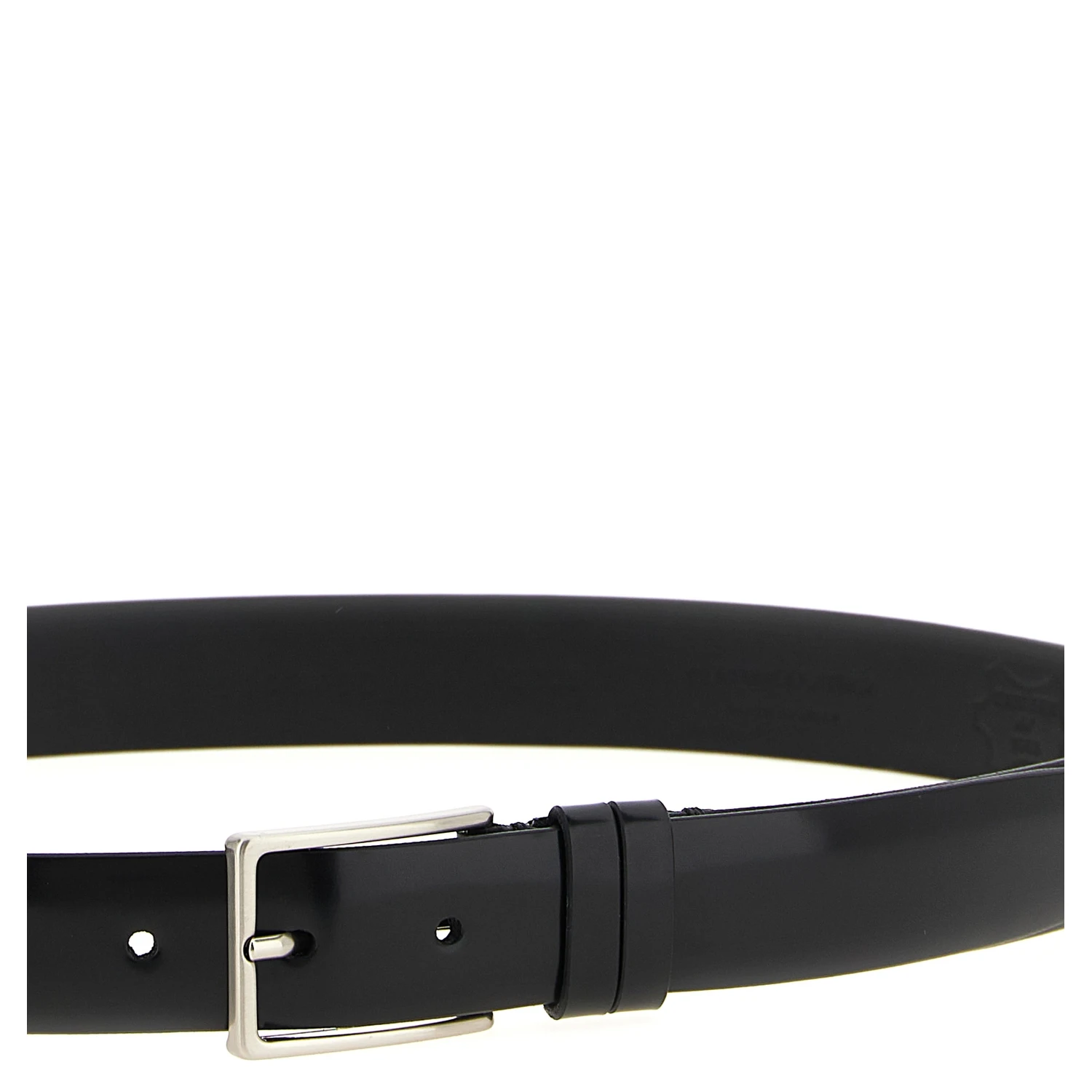 Black Leather Regular Belt