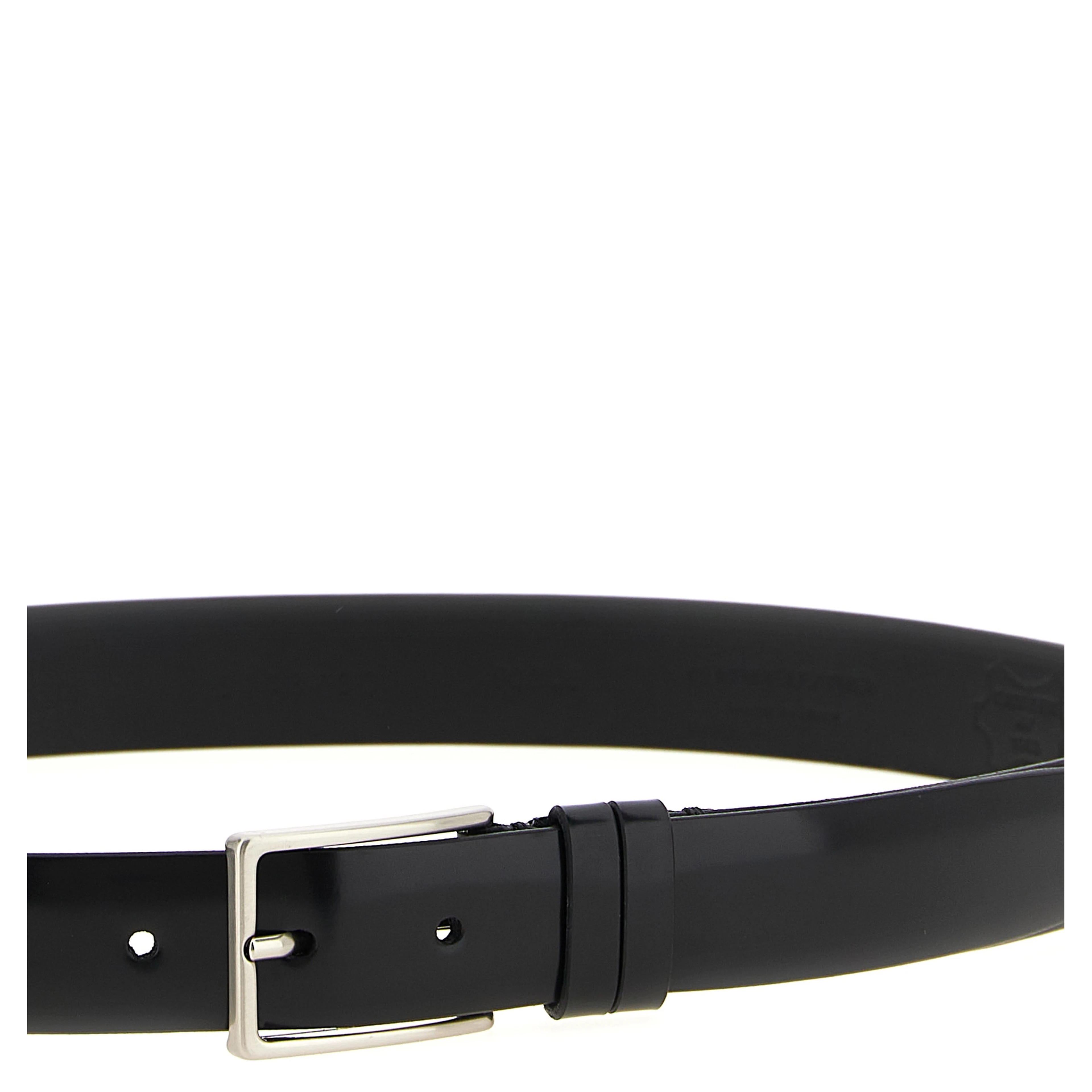 Black Leather Regular Belt