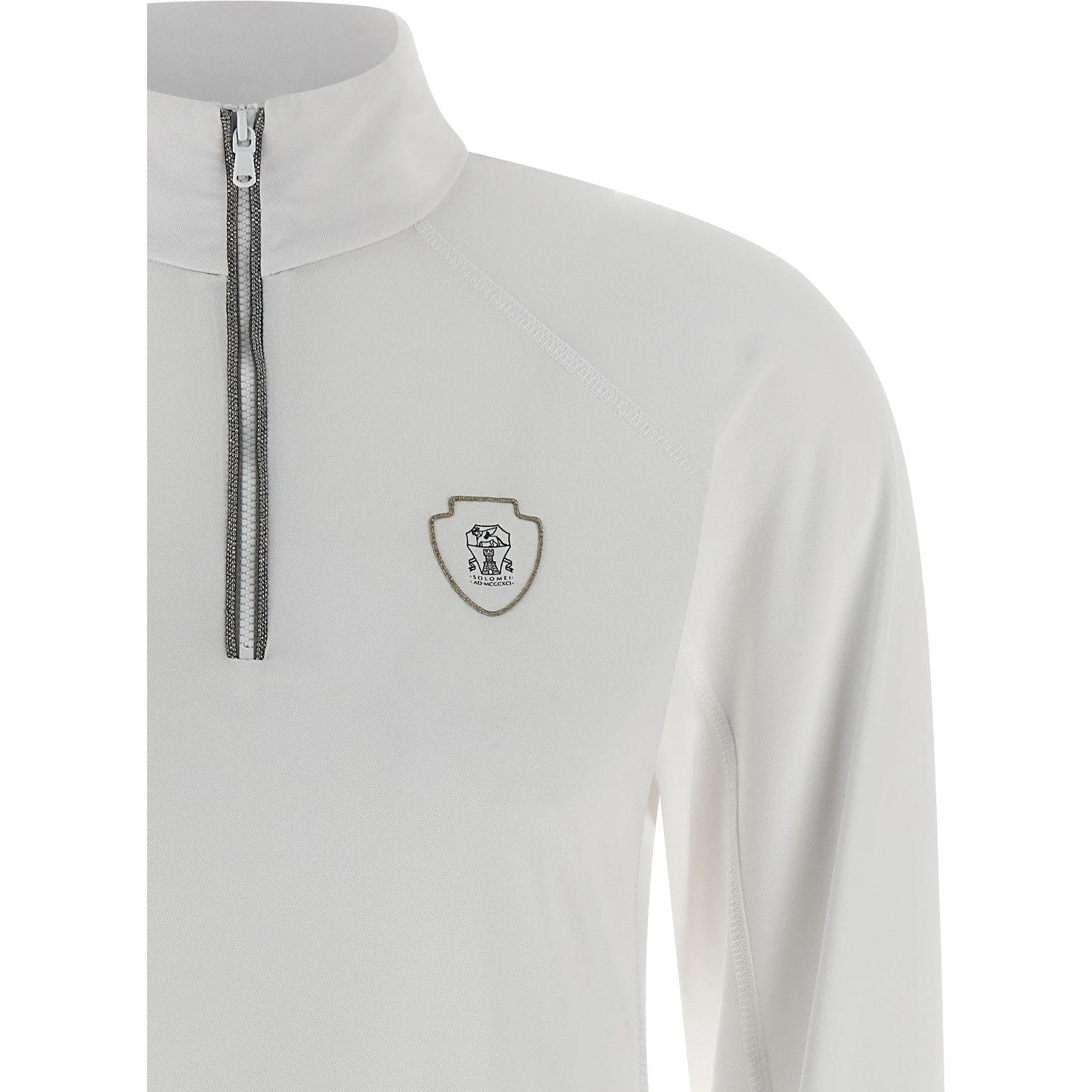 White Polyamide Cardigan
