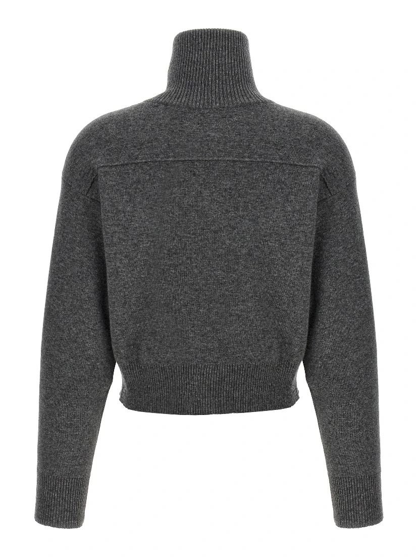 Gray Cashmere Cardigan