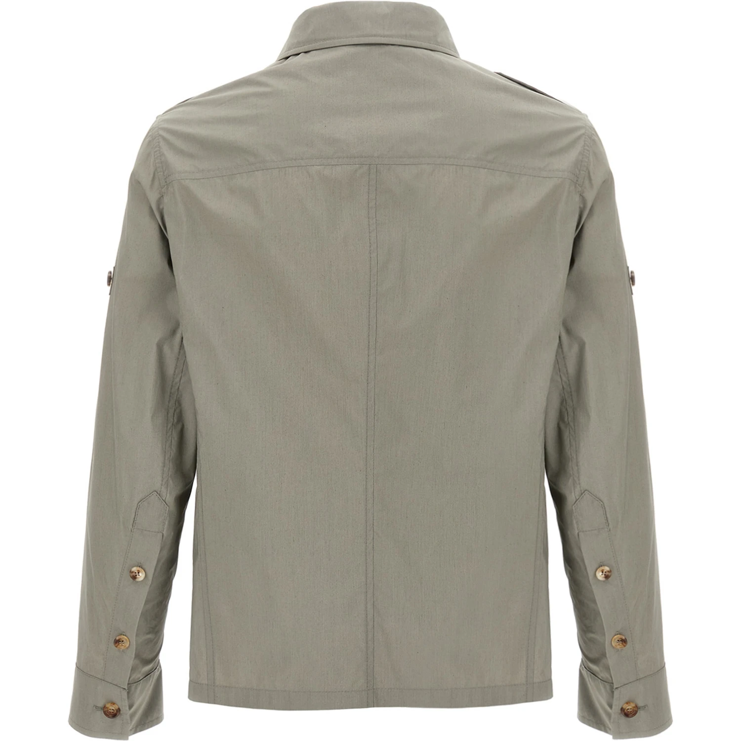 Bicolor Cotton Shell Jacket