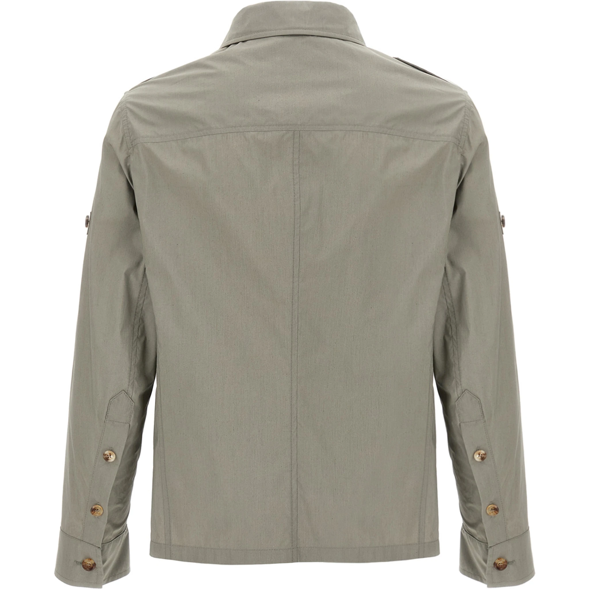 Bicolor Cotton Shell Jacket
