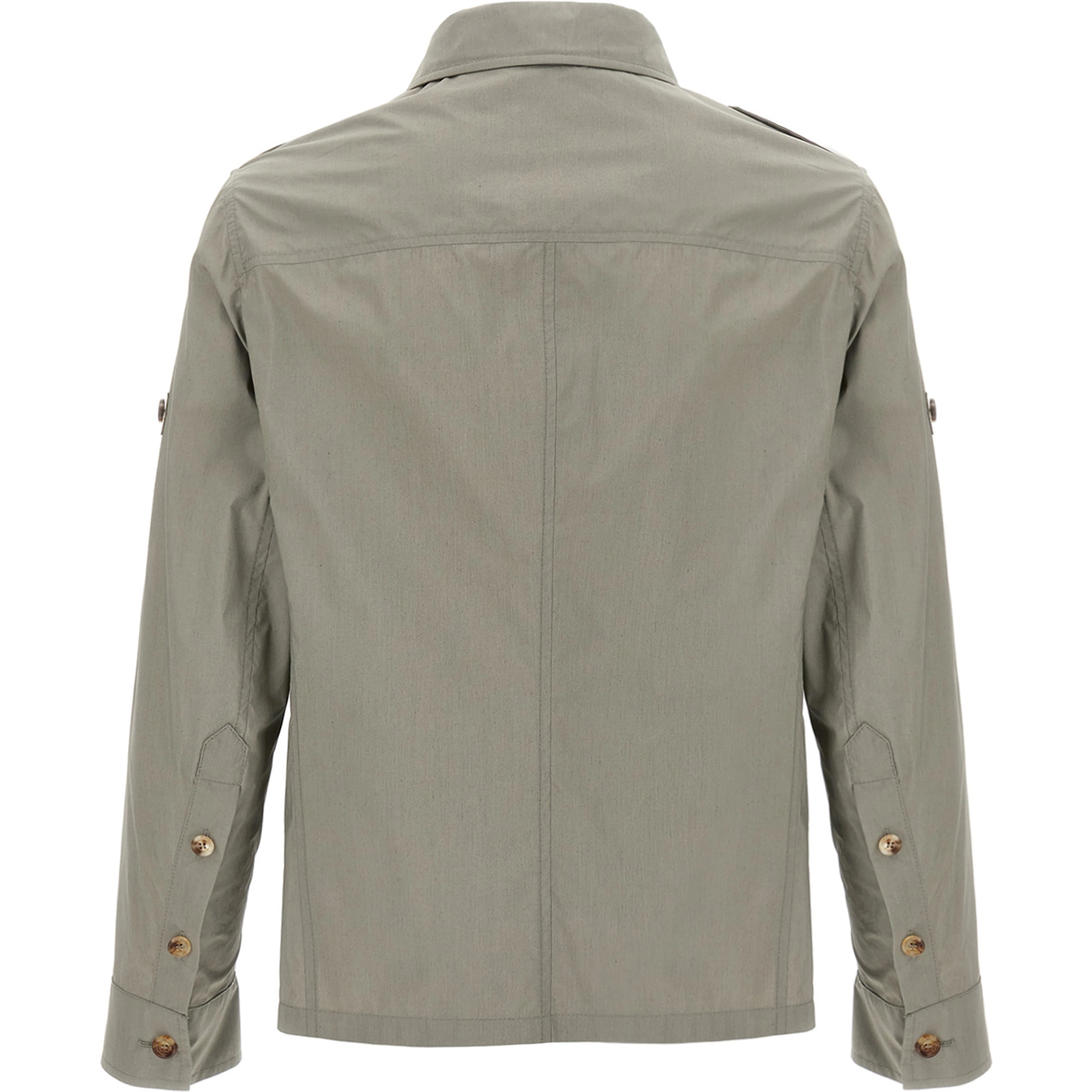 Bicolor Cotton Shell Jacket