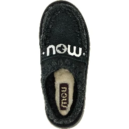 Black Lamb Leather Clogs