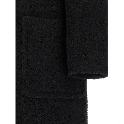 Black Polyester Coat