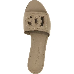 Gray Calfskin Slides