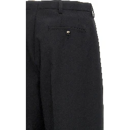 Black Polyester Dress Pants