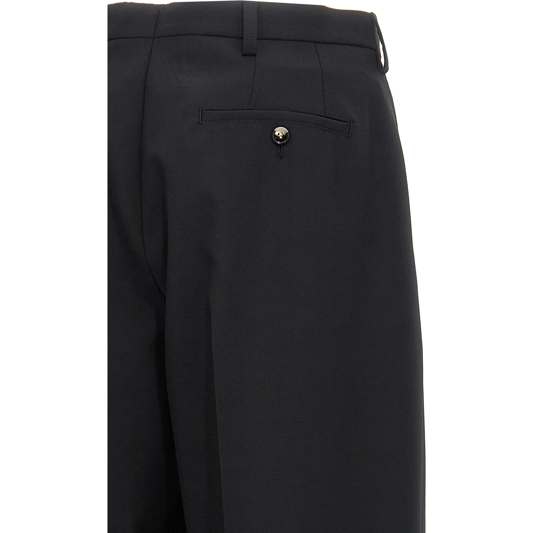 Black Polyester Dress Pants