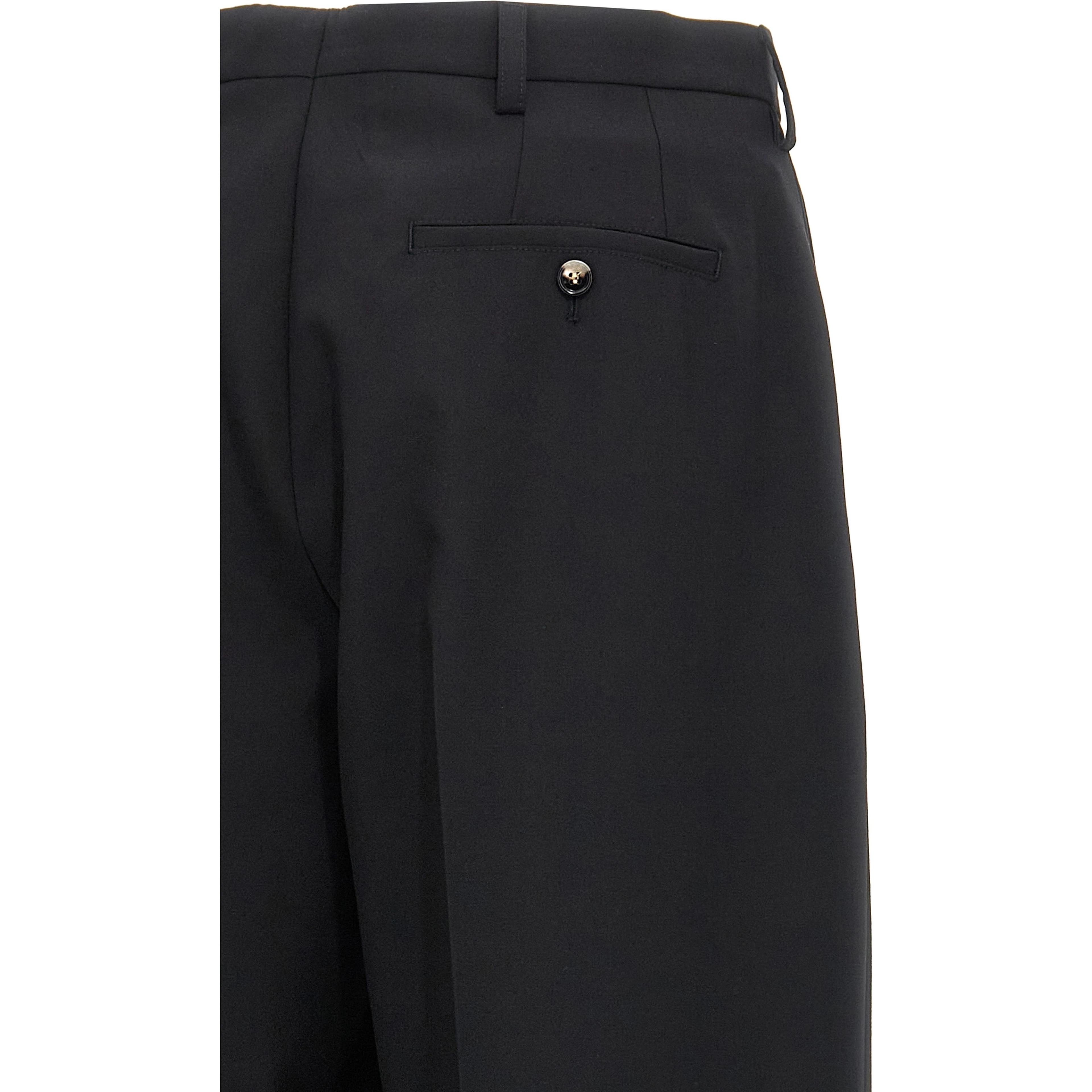 Black Polyester Dress Pants