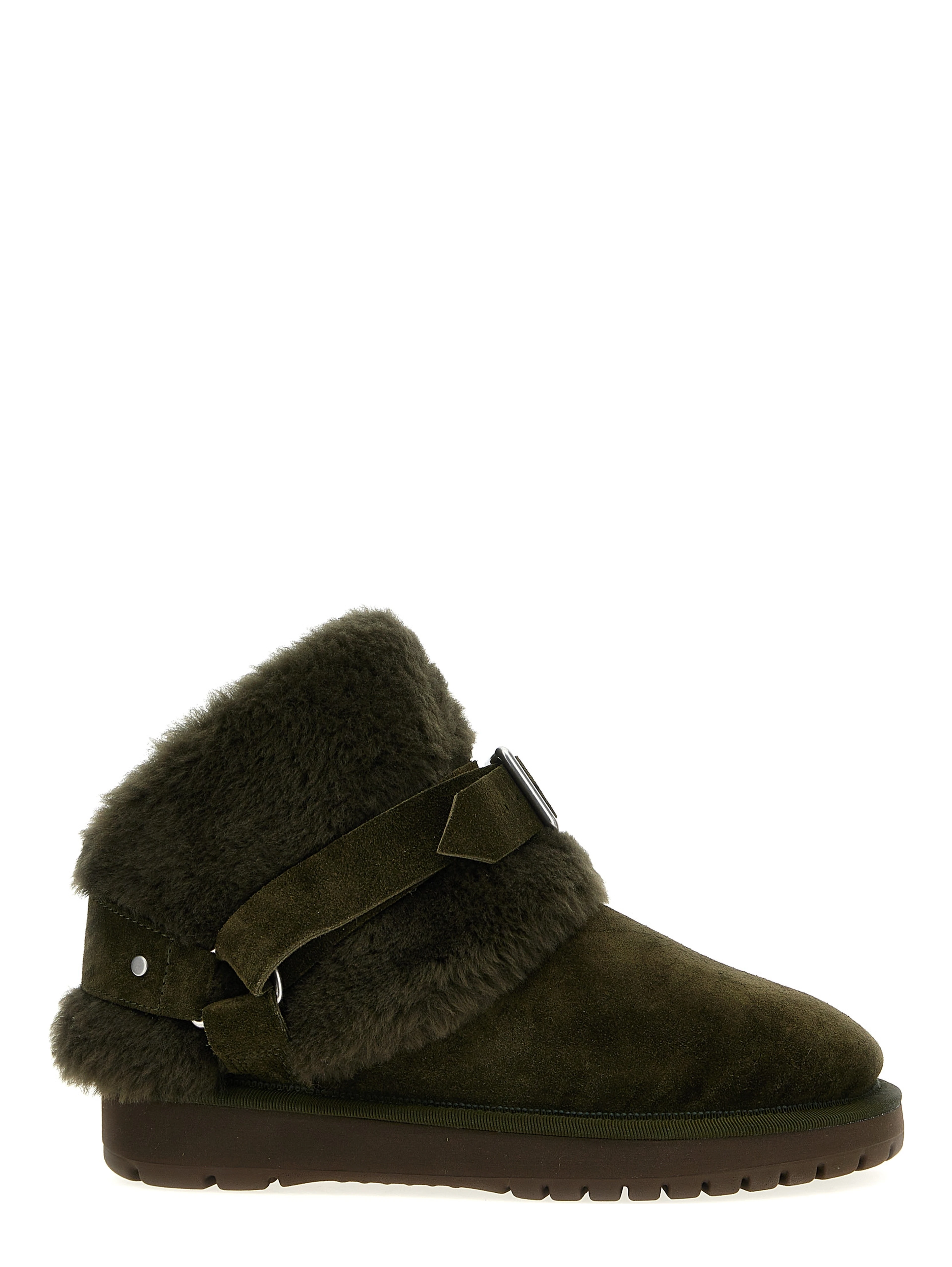 Bicolor Leather Ankle Boots