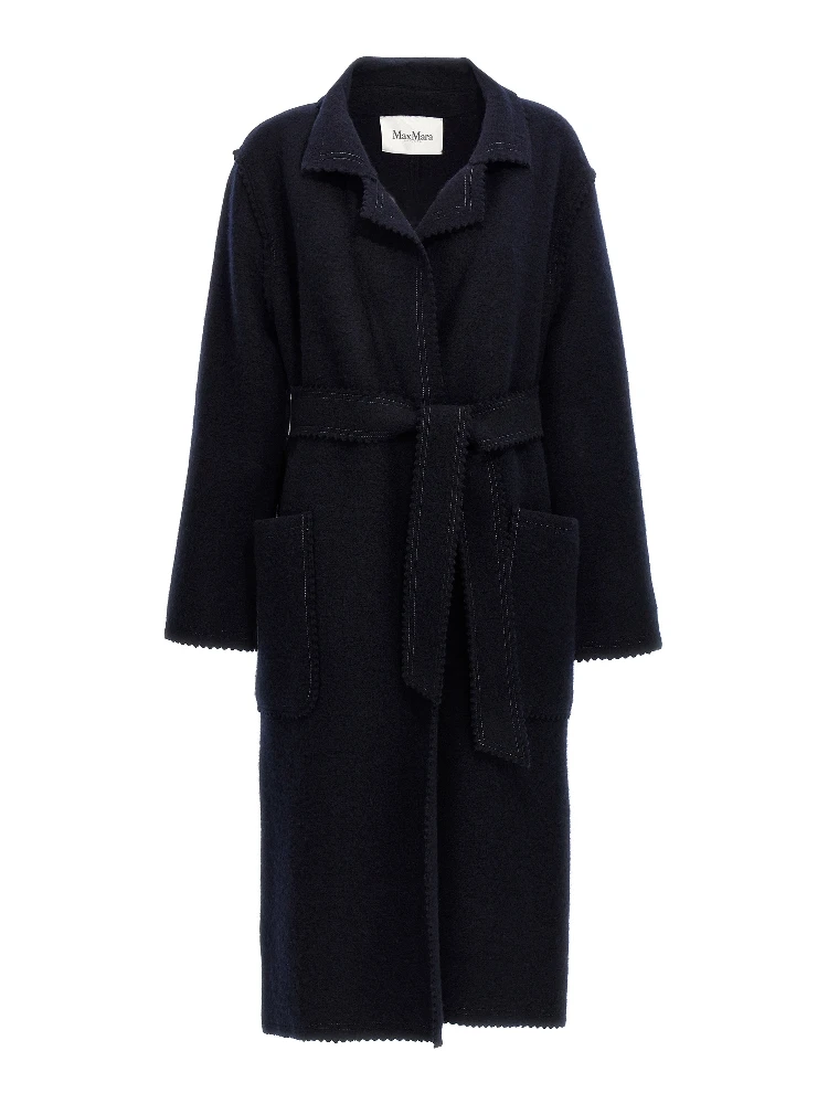 Blue Wool Coat