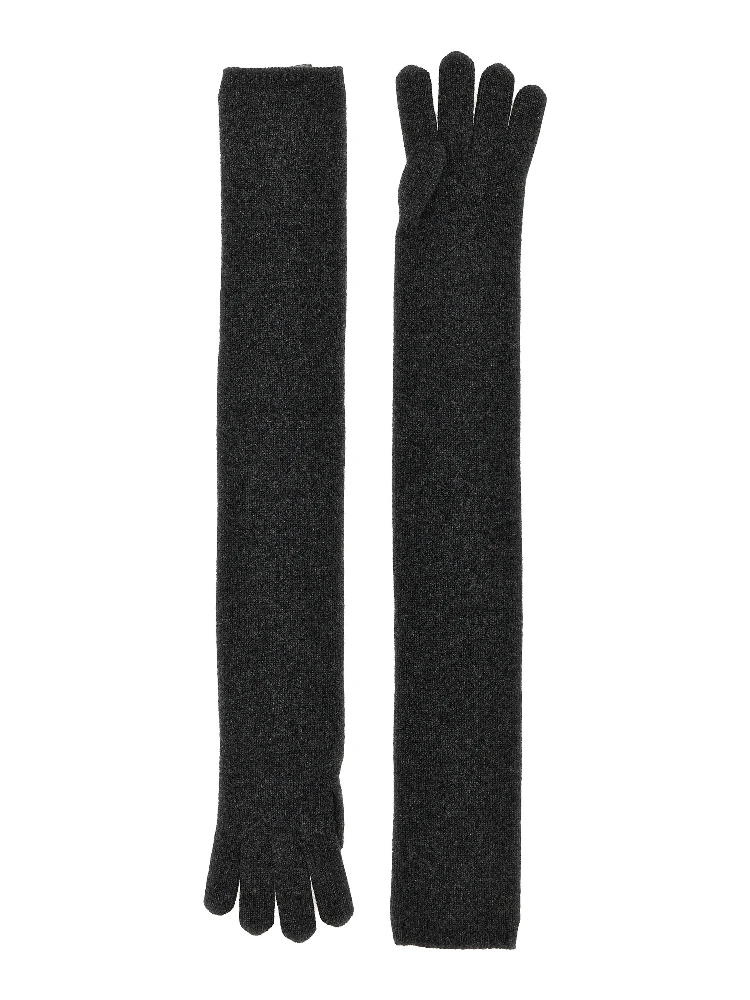 Gray Cashmere Gloves