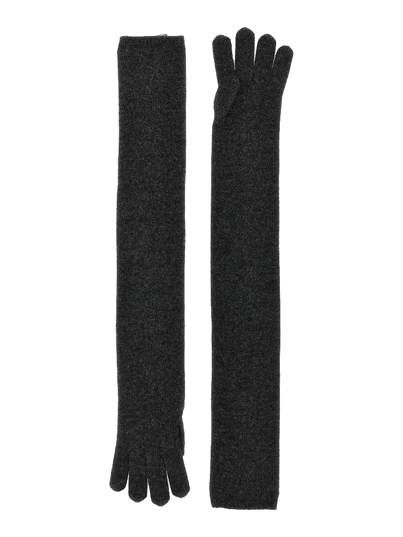 Gray Cashmere Gloves