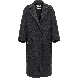 Gray Virgin Wool Coat