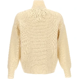 White Merino Wool Cardigan