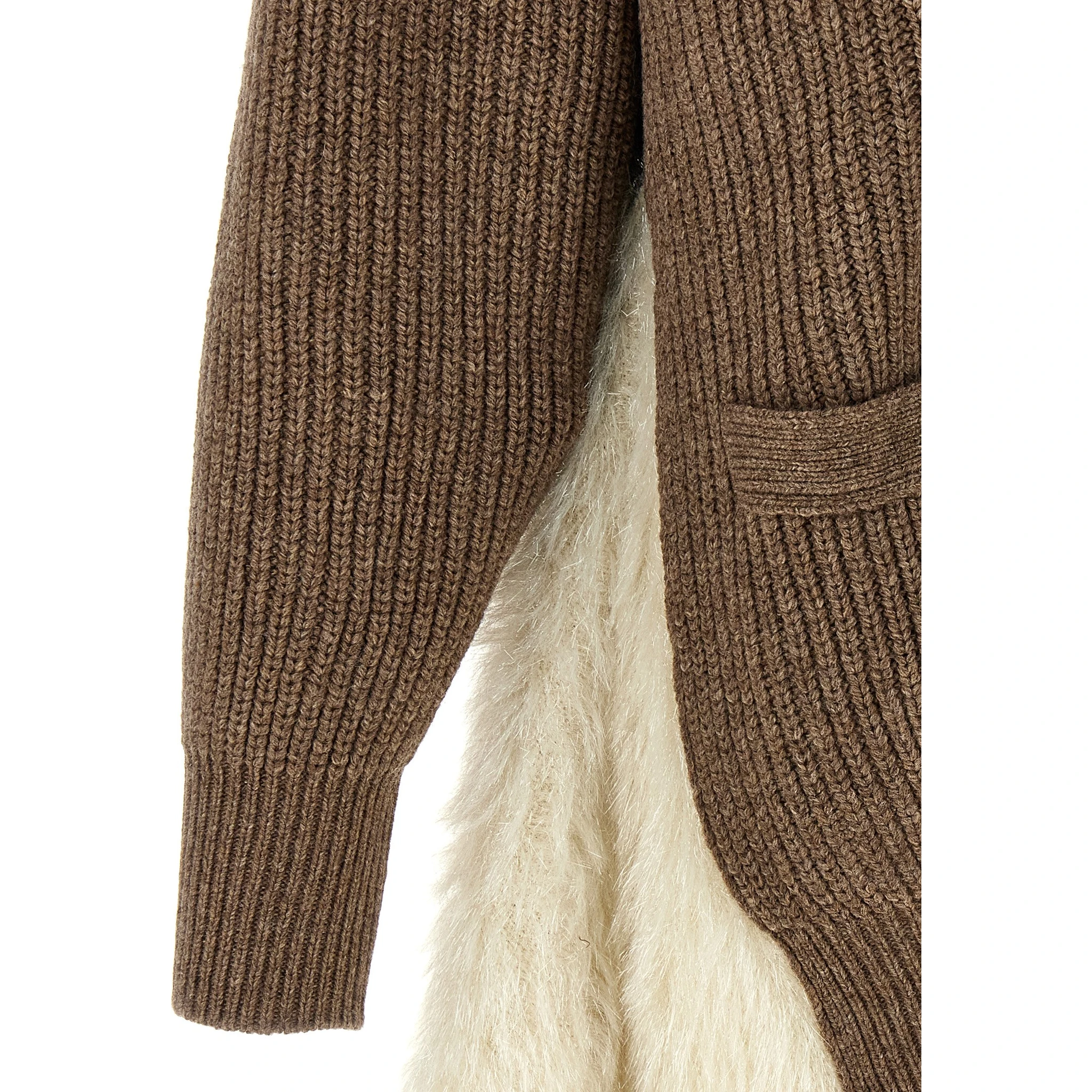 Brown Wool Cardigan