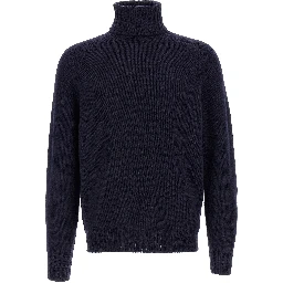 Blue Wool Cardigan