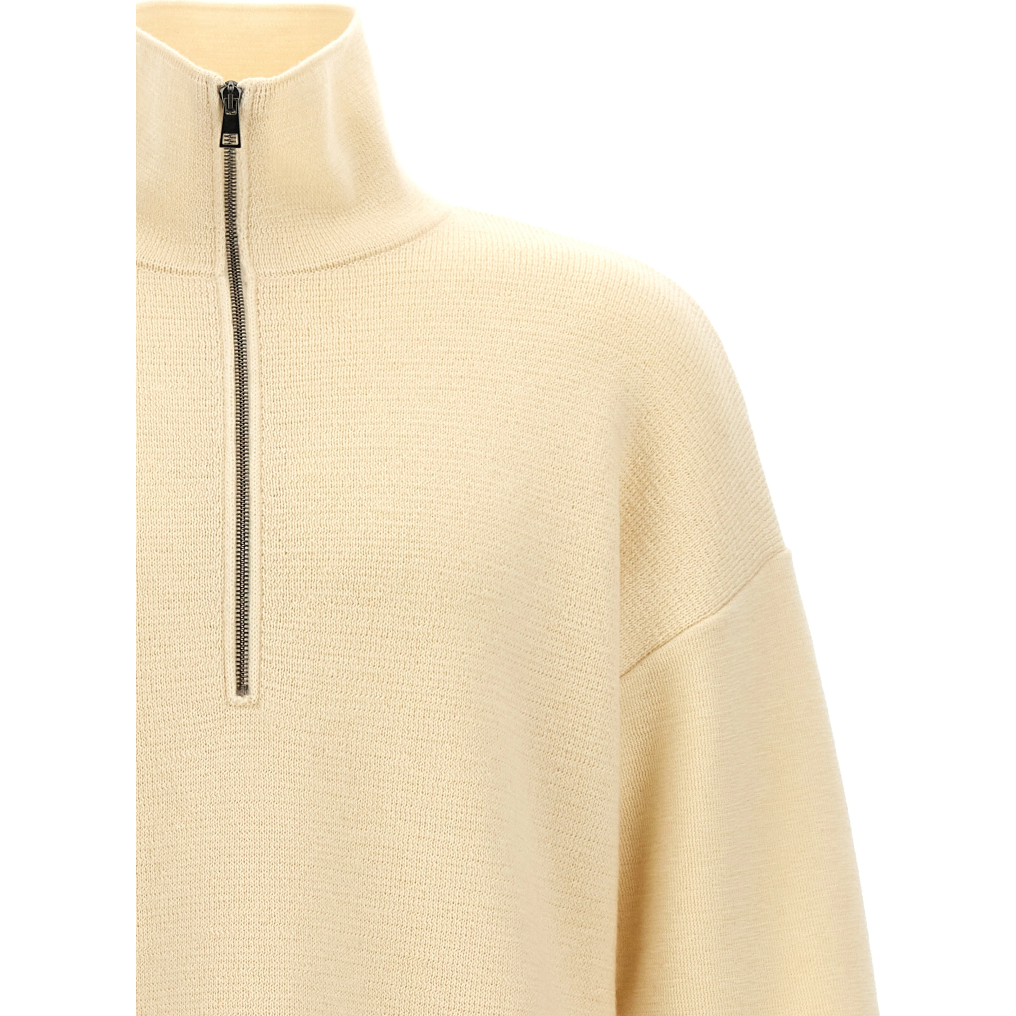White Merino Wool Cardigan