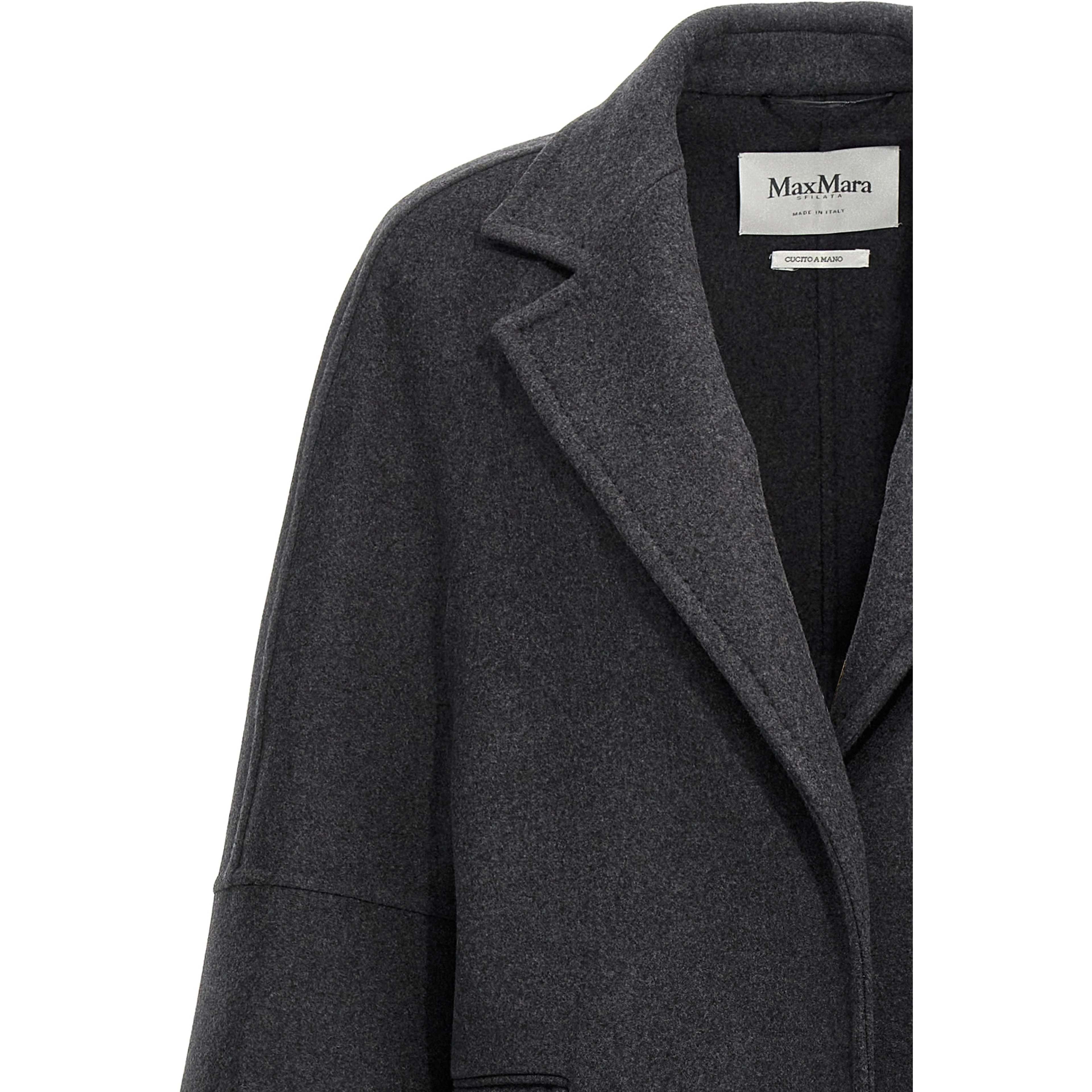 Gray Virgin Wool Coat