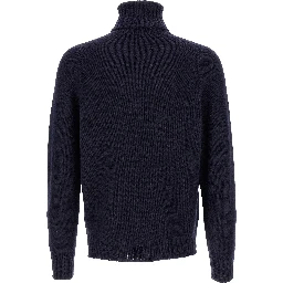Blue Wool Cardigan