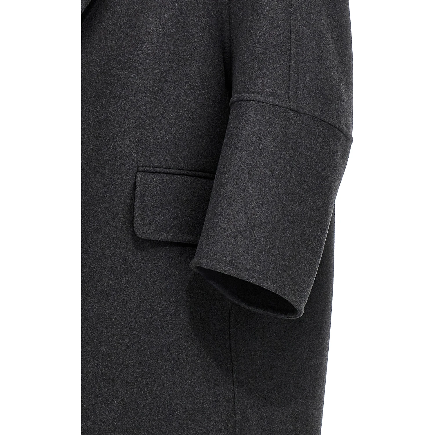 Gray Virgin Wool Coat