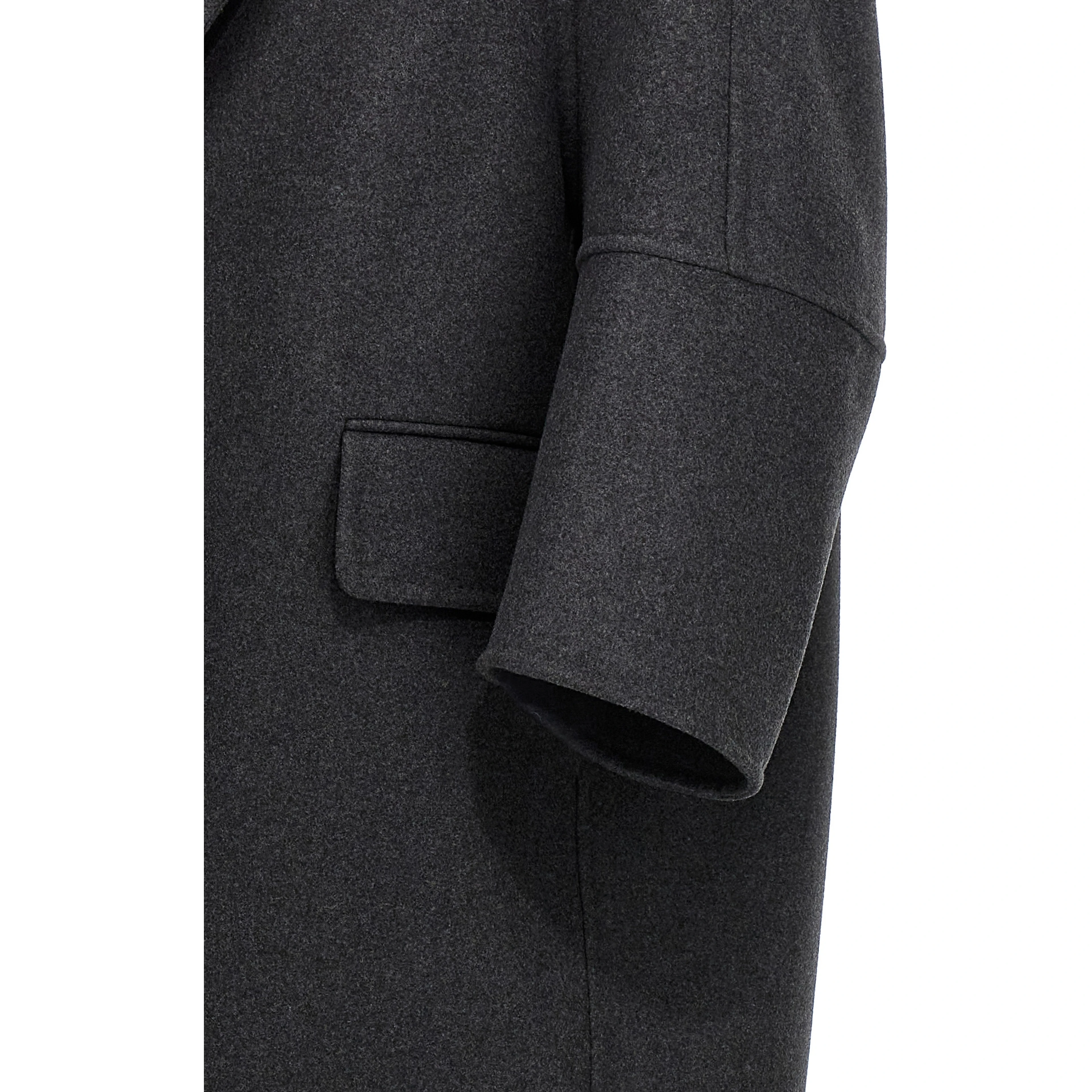 Gray Virgin Wool Coat
